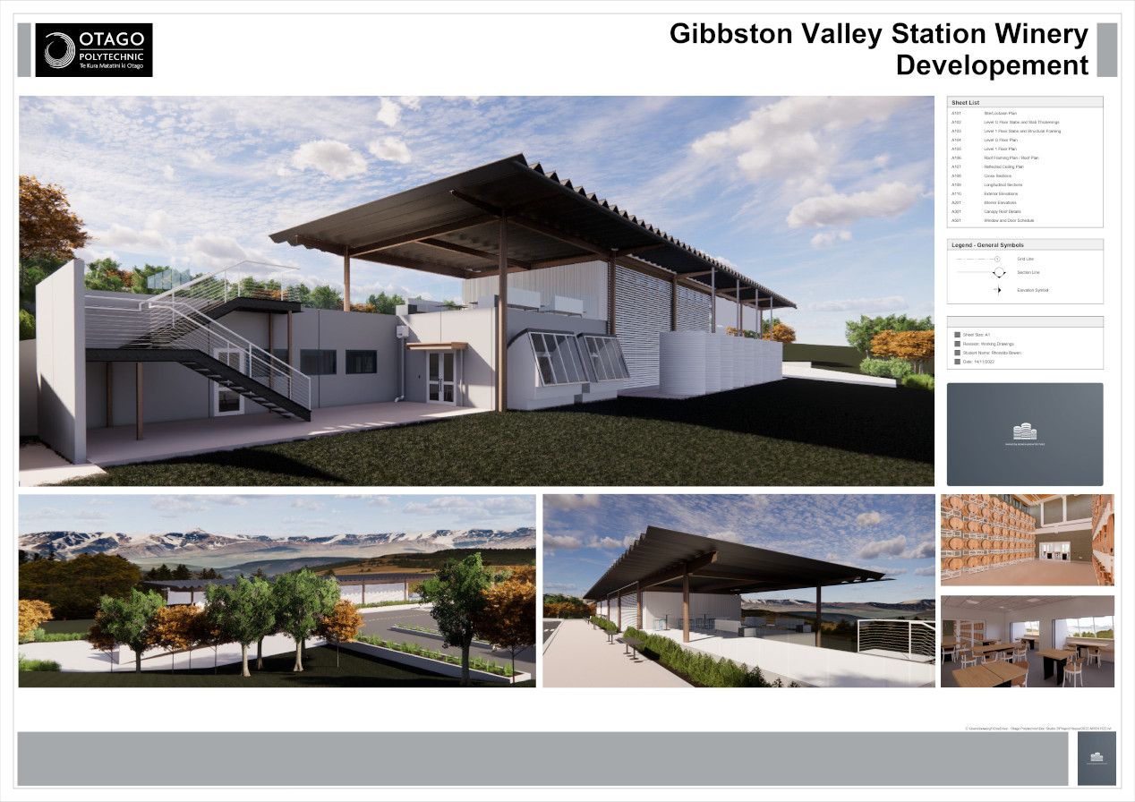 Gibbston Valley Winery plan and design