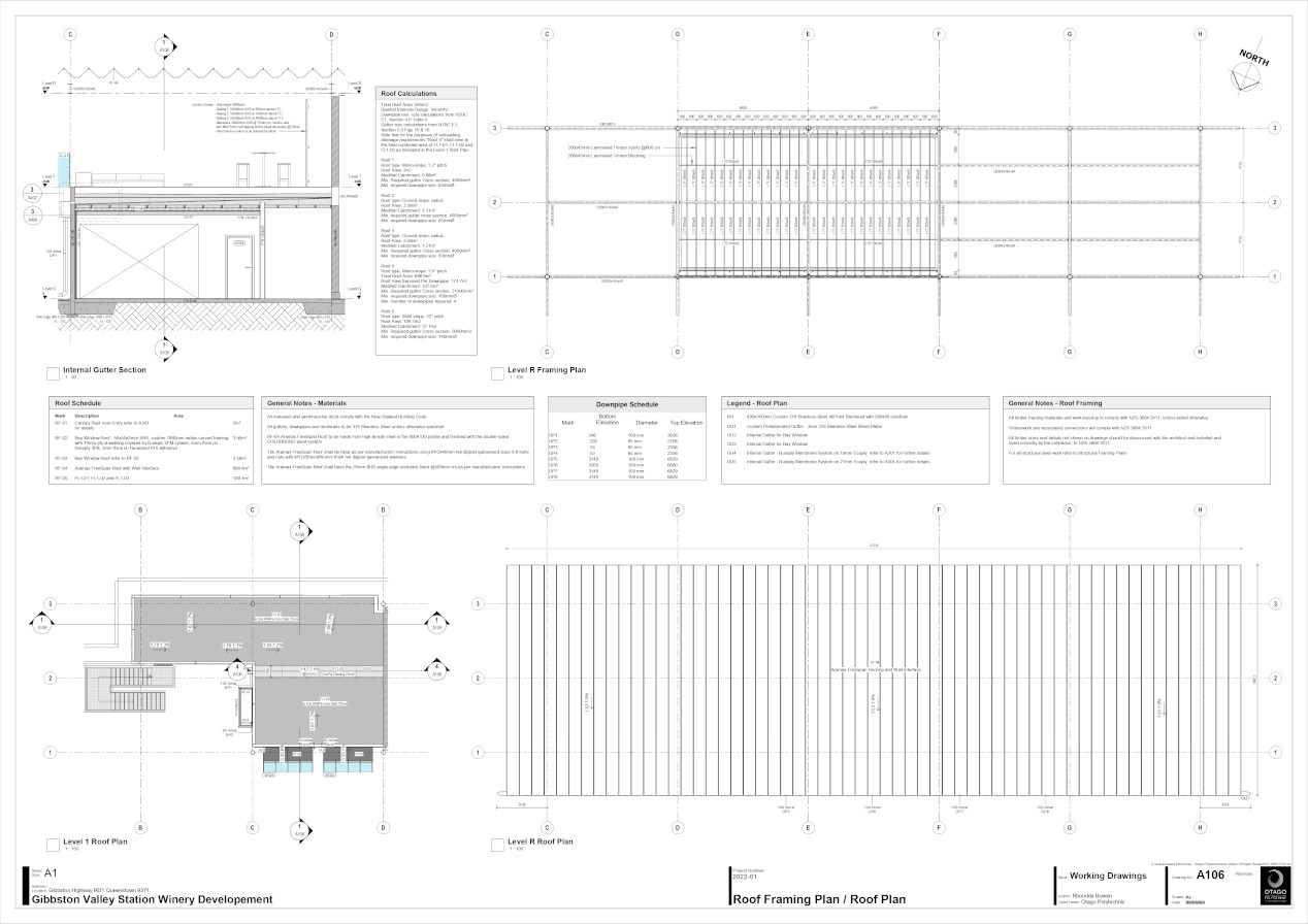 Gibbston Valley Winery plan and design