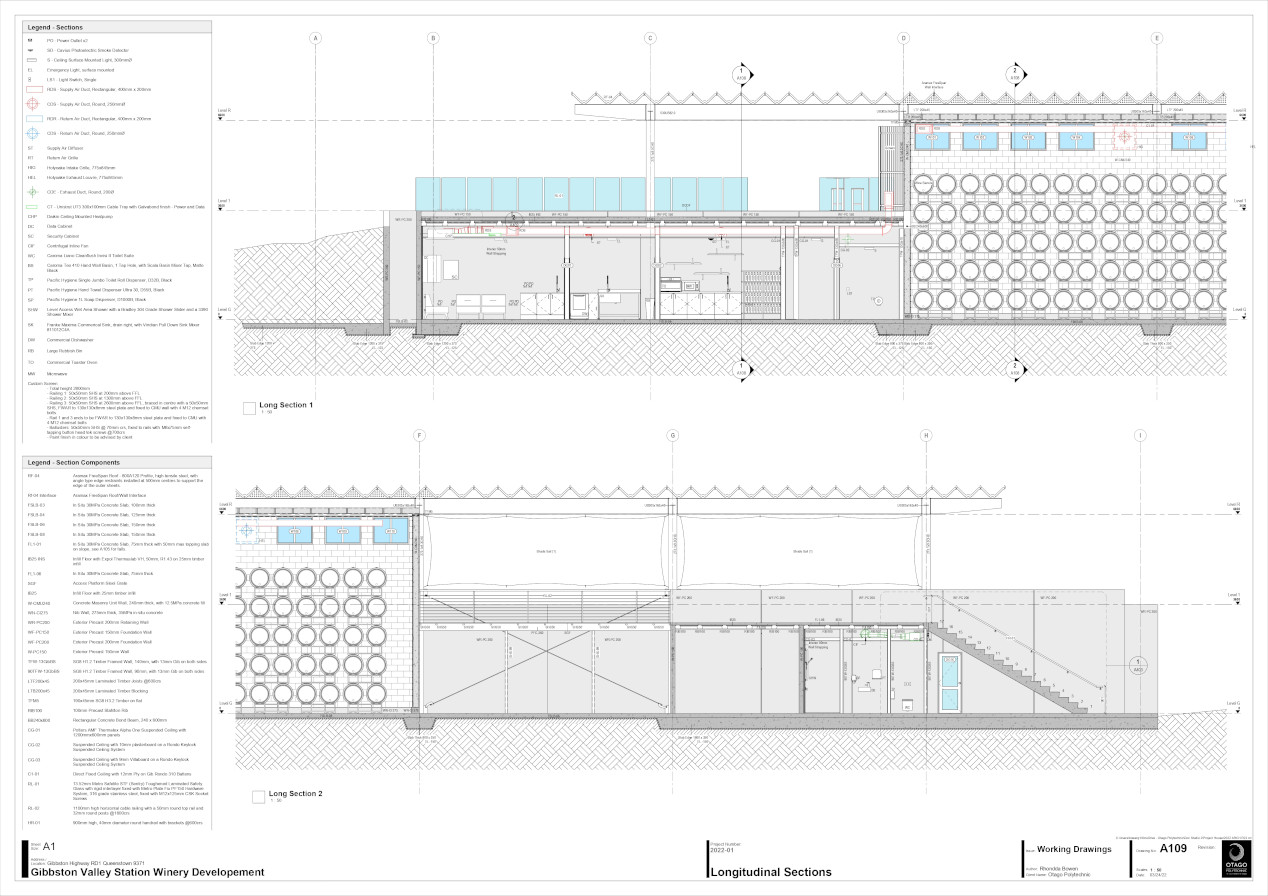 Gibbston Valley Winery plan and design