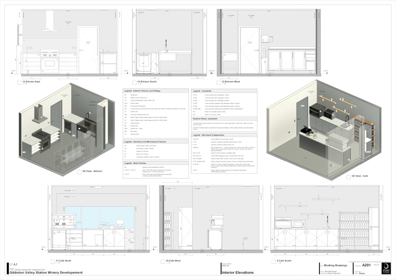 Gibbston Valley Winery plan and design