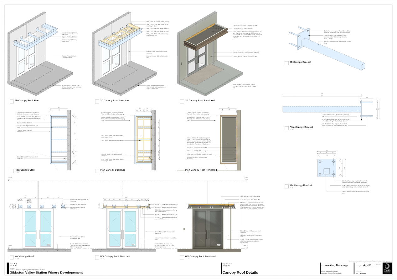 Gibbston Valley Winery plan and design