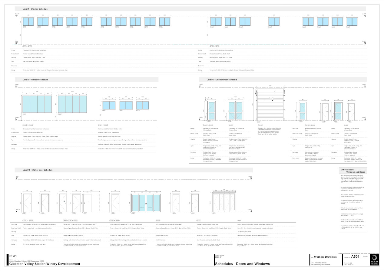 Gibbston Valley Winery plan and design