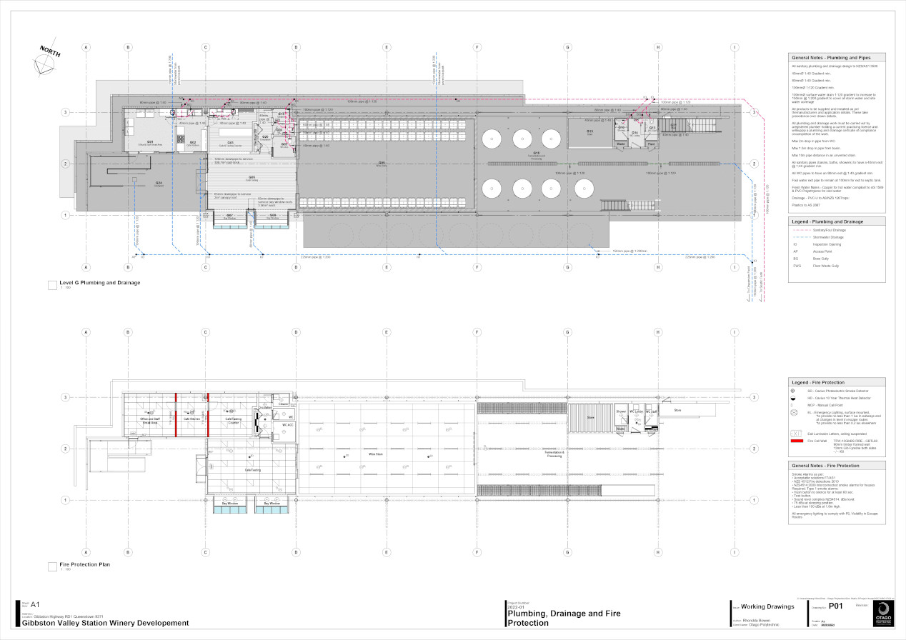 Gibbston Valley Winery plan and design