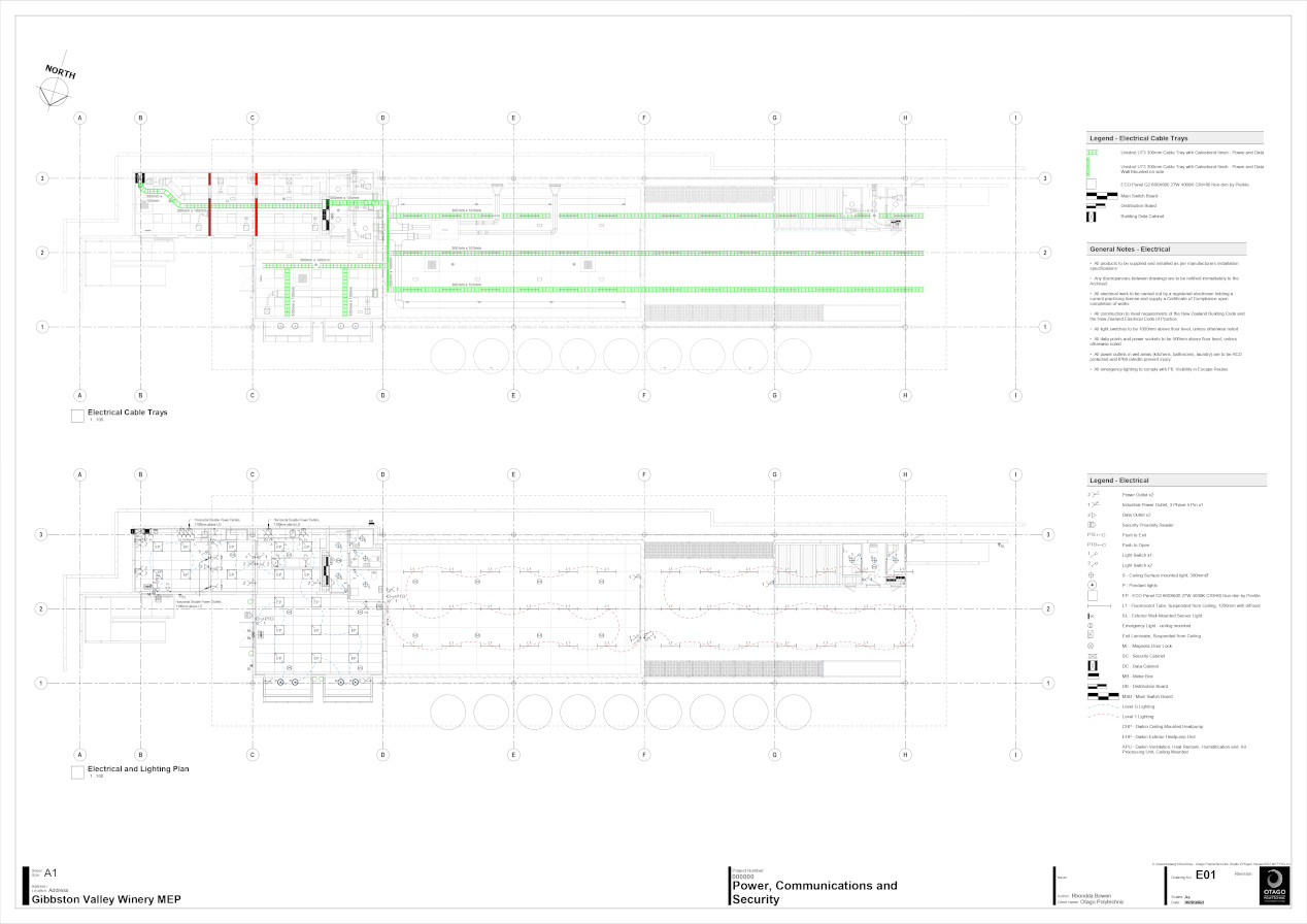 Gibbston Valley Winery plan and design